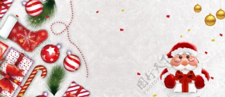 淘宝天猫圣诞节白色雪背景素材