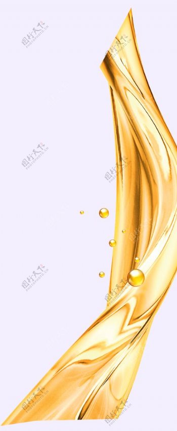 油素材气泡金色流动