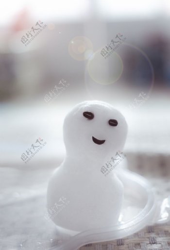 室内小雪人雪人笑脸雪人