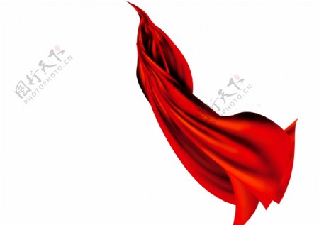红丝带国庆节彩带红色装饰