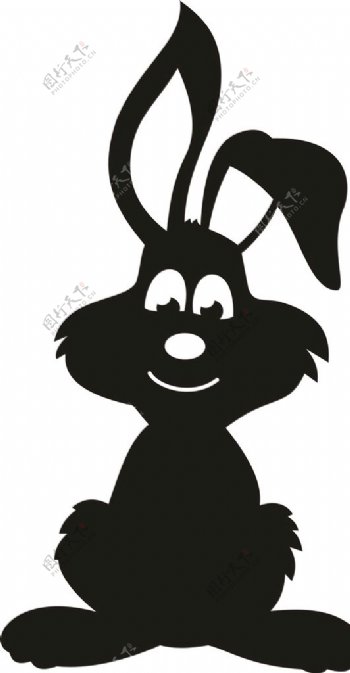 简笔画兔子素描速写动物