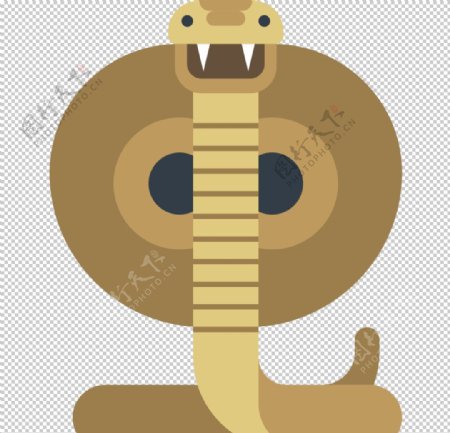 毒蛇动物标志图形图标装饰素材