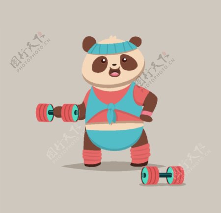 健身熊猫