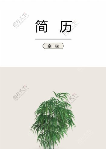 个人简历模板素材个性