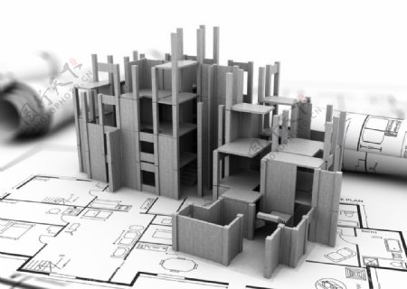 房屋建筑模型图片