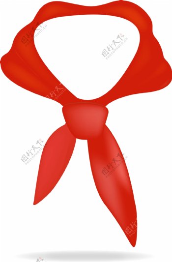 心形红领巾图片