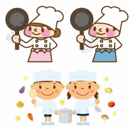 厨师卡通图片