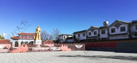 古城广场公园古建筑图片