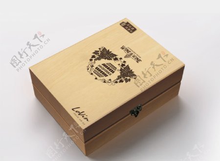 惠华红酒大木盒效果图图片