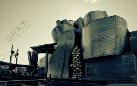 西班牙毕尔巴鄂建筑风景图片