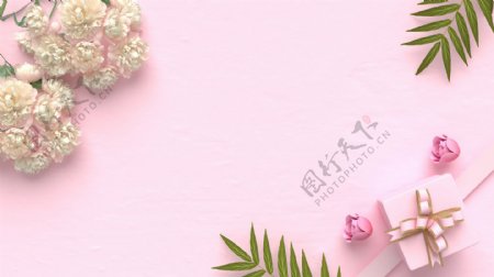 粉色背景banner淘宝图片