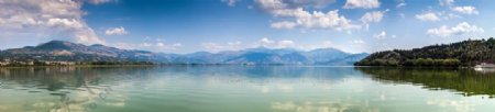 湖光山色风景图片