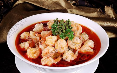 湘菜鲜椒沸腾虾图片