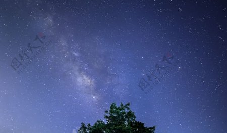星空夜空旅游背景海报素材图片