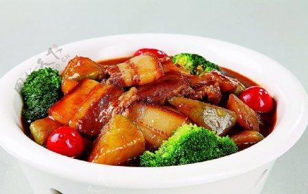 浙菜萝卜焖罐肉图片