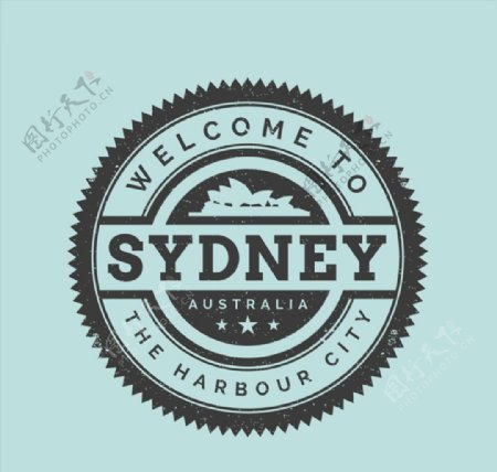 悉尼旅行标签图片