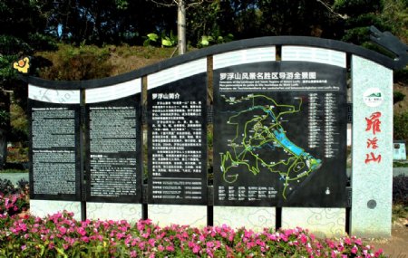 惠州罗浮山导游全景图图片