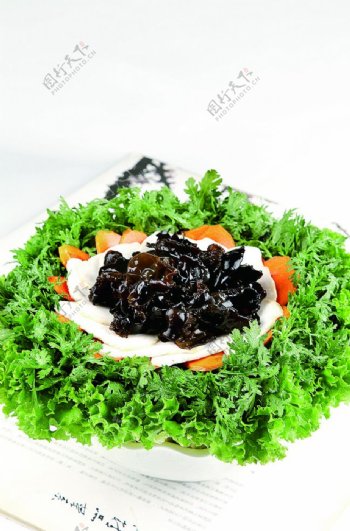 火锅配菜蘑菇蔬菜拼盘图片