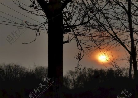 落日夕阳图片