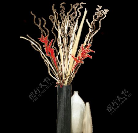 花瓶藤蔓装饰图片