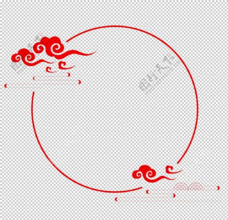 中国风圈圈圆圈边框图片