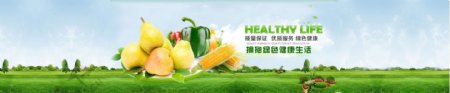 绿色健康蔬菜海报