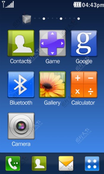 LG手机功能表界面UI