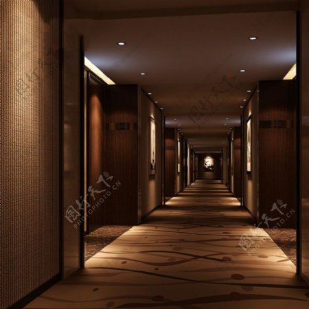 走廊时尚3d模型图片