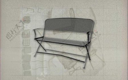 酒店风格家具椅子B0043D模型