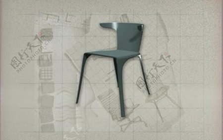 现代主义风格之椅子3D模型椅子056
