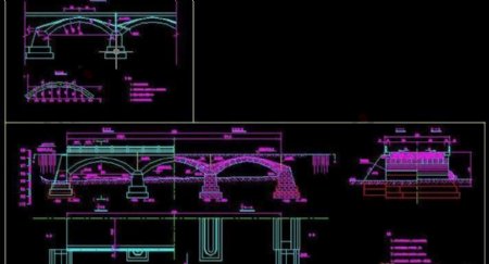 石拱桥CAD建筑图