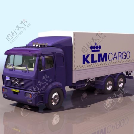 运输卡车3d模型图片