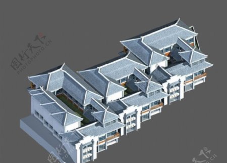 中国传动建筑3D模型