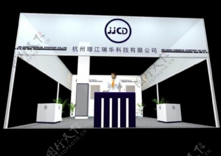 杭州璟江瑞华科技公司展厅设计模型