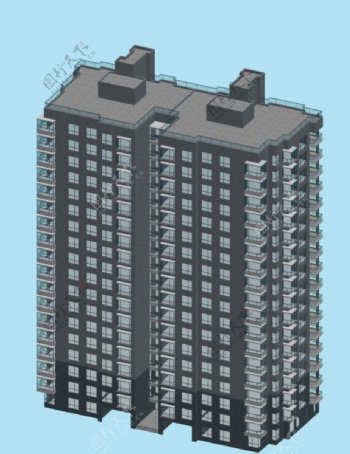 现代商业建筑群3D模型设计