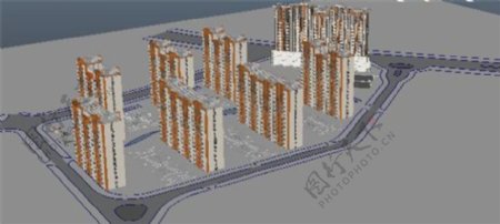 城市楼层游戏模型