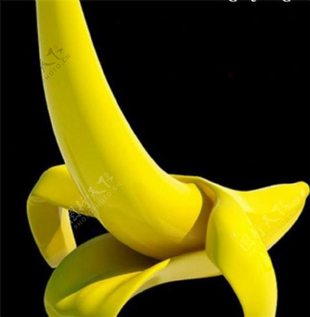黄色香蕉游戏模型素材