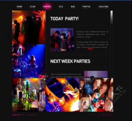 演唱会网页宣传flash网页模板