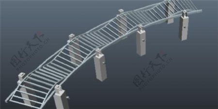 条块桥梁游戏模型
