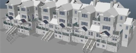 地产房子游戏模型