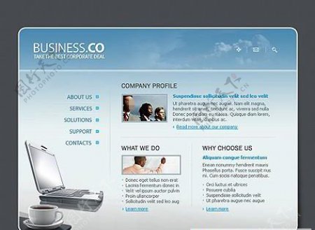 专业性的商业公司网站