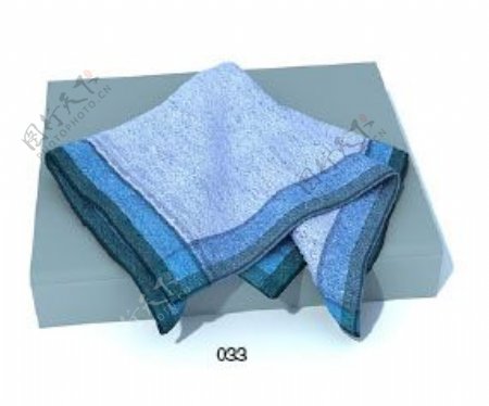 家居用品毛巾素材3d模型下载27