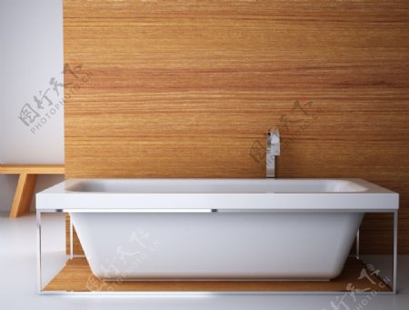 现代浴缸模型素材