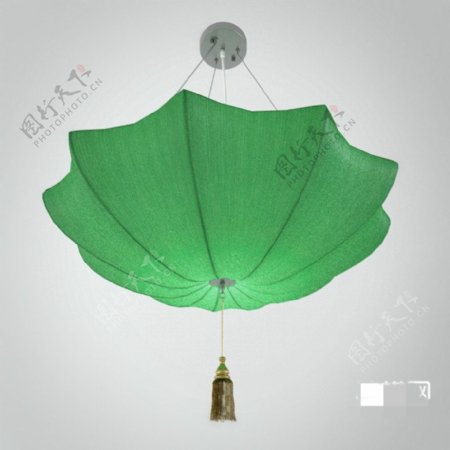 现代伞式吊灯3D模型素材