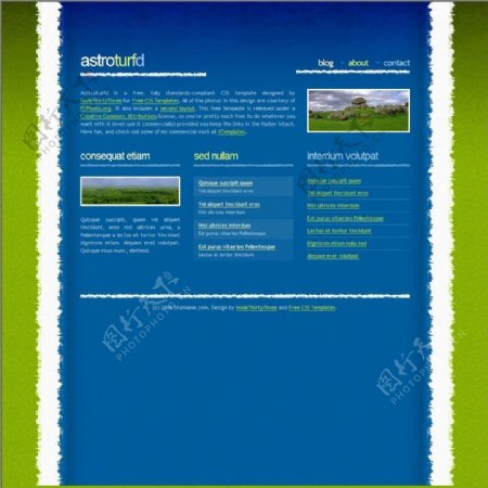 草原绿洲信息网页模板