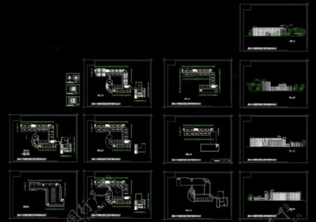 教学楼单体设计图cad图纸