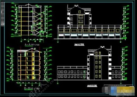 高档小区59住宅施工设计CAD图纸