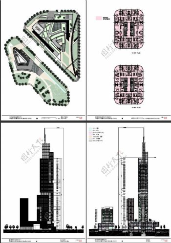 南京绿地国际商务中心建筑方案