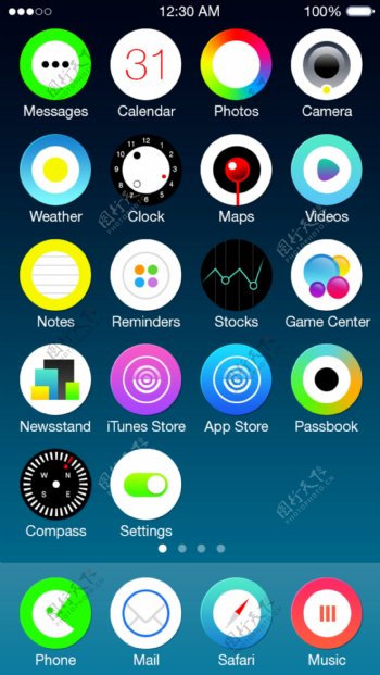 iOS7替代概念UI设计