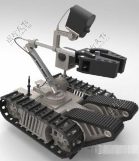 军用排爆机器人3D模型下载